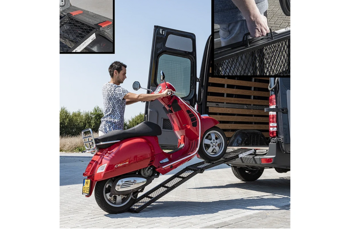 ProPlus 390094 zložljive jeklene rampe za prikolice 203 cm 680 kg komplet 2 kosov