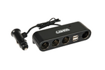 Razdelilnik vtičnice za vžigalnik LAMP Multi-Socket 4x 12/24V + 2x USB