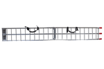 UNITRAILER ALR002 zložljive aluminijaste rampe za prikolice 221 cm 680 kg s pasom, komplet 2 kosov