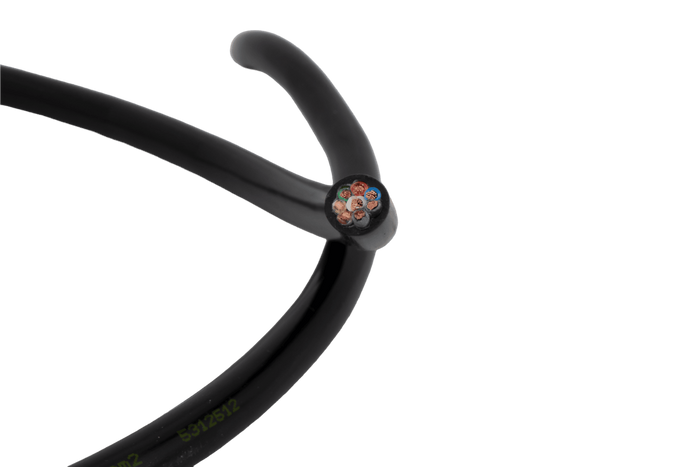 Osemžilni električni kabel HYBSZ YLY-S 8x1 - 1 m