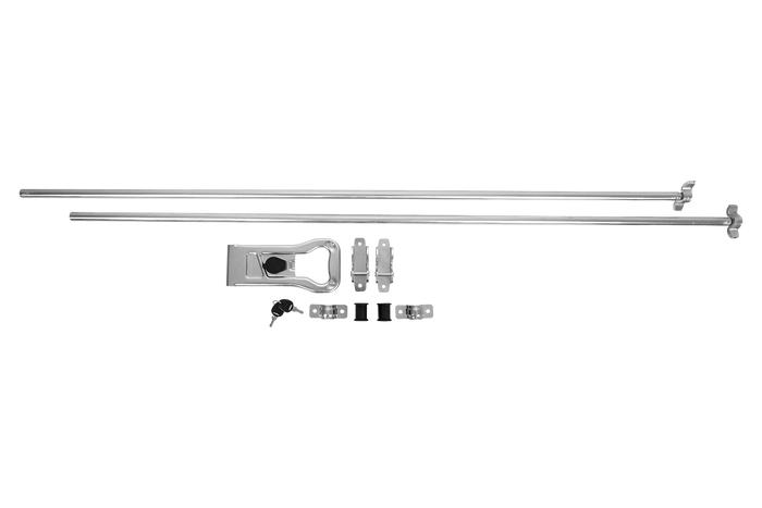 Zaklepni zapah za kontejnersko prikolico STEELPRESS ZD-03 V.3, ključavnica vrat 3000 mm