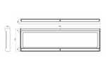 Okvir registrske tablice z LED osvetlitvijo WAŚ W253 2100 12/24V kabel 2 m