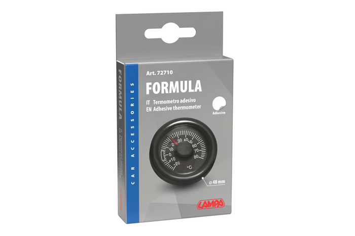 Notranji analogni termometer LAMPA 72710 samolepilni premer 48 mm