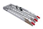 UNITRAILER ALR002 zložljive aluminijaste rampe za prikolice 221 cm 680 kg s pasom, komplet 2 kosov