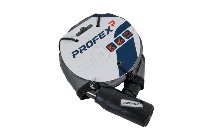 PROFEX Reflex jeklena oklepna ključavnica za kolo, dolžine 70 cm