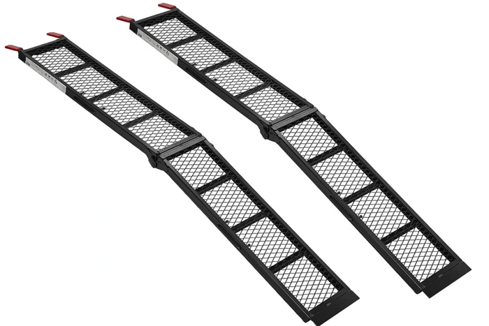 ProPlus 390094 zložljive jeklene rampe za prikolice 203 cm 680 kg komplet 2 kosov