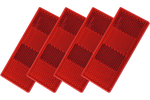 Samolepilni rdeči odsevniki za prikolice 90x40 mm - komplet 4 kom