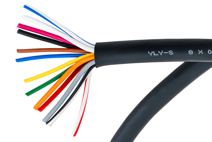 Električni kabel HYBSZ YLY-S 8x0,75+5x1,5 trinajstžilni - 1 m