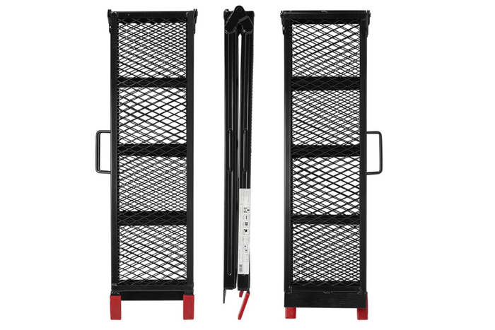 ProPlus 390094 zložljive jeklene rampe za prikolice 203 cm 680 kg komplet 2 kosov
