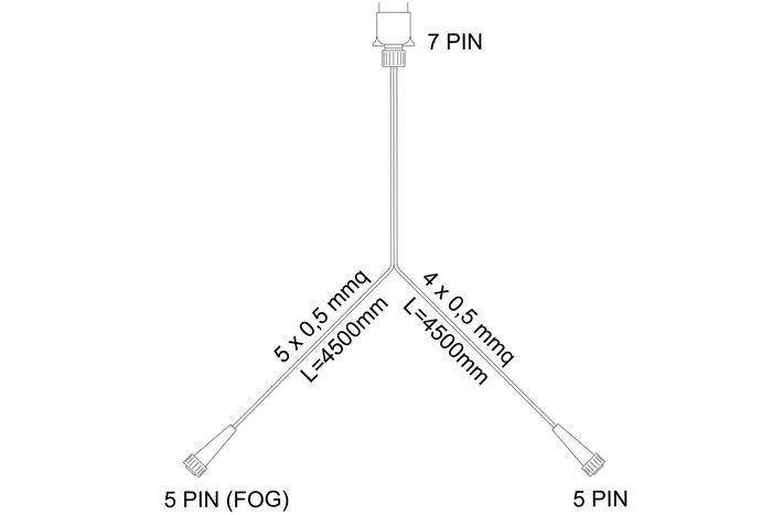Zadnje luči ASPÖCK MULTILED IV LED + kabelski snop ASPÖCK 4,5 m 7-pin