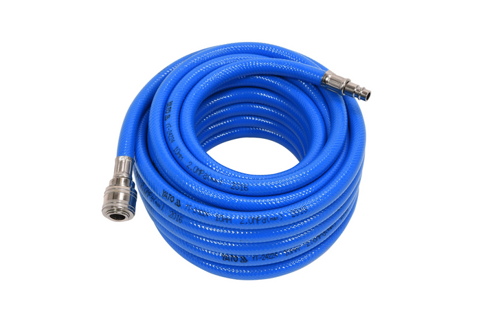 YATO YT-24224 ojačana PVC pnevmatska cev s hitrimi priključki 10 mm × 10 m